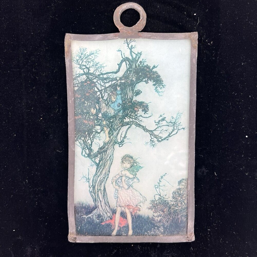 Arthur Rackham Fairy Tale Book Illustration Vintage Framed Glass Woodland Art
